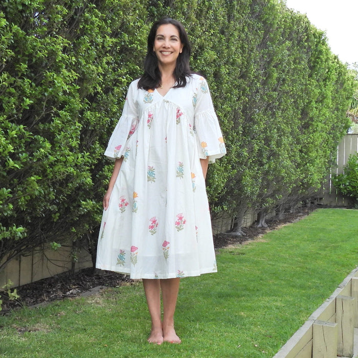 Anya Dress White Floral