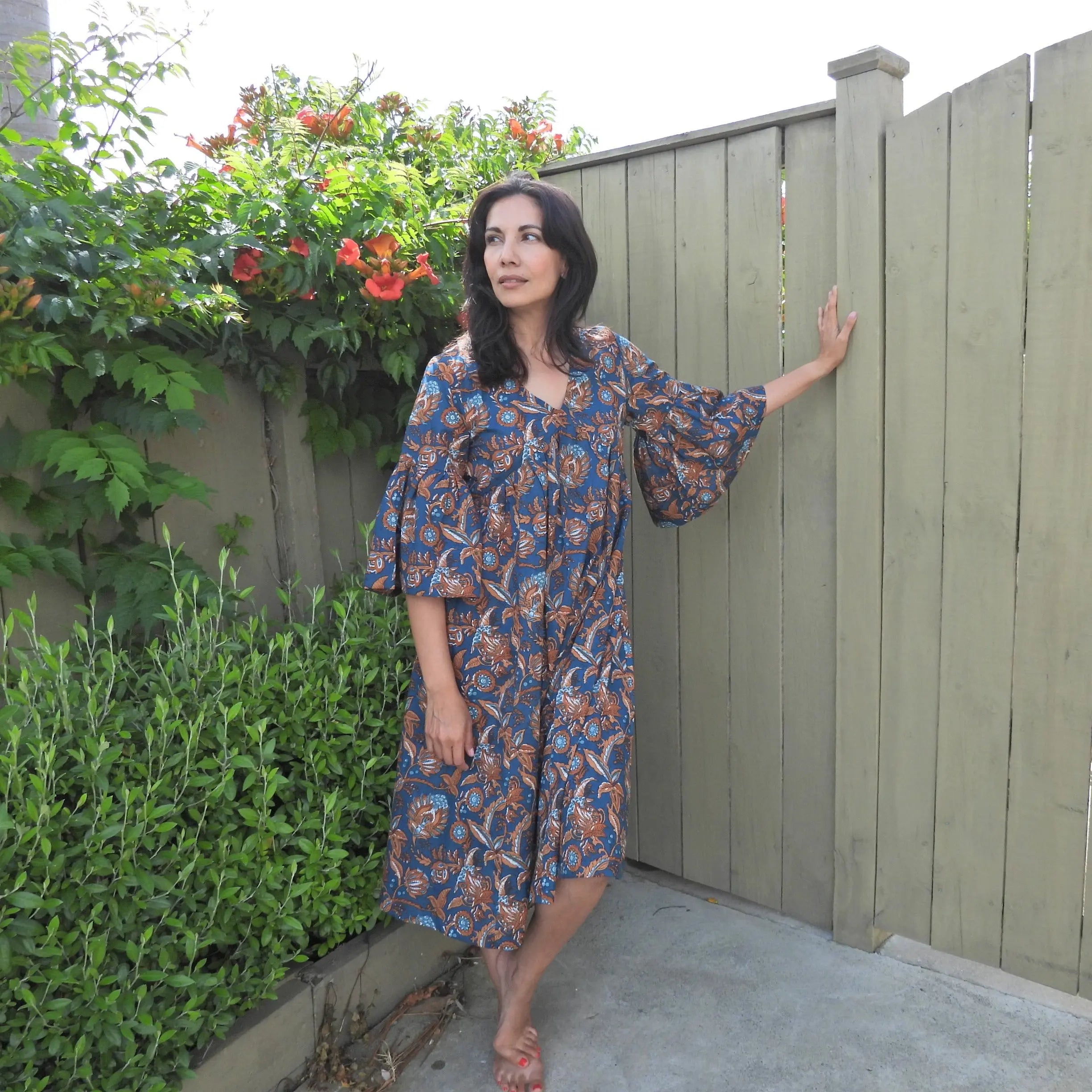 Anya Dress Terradust Glint & Gold