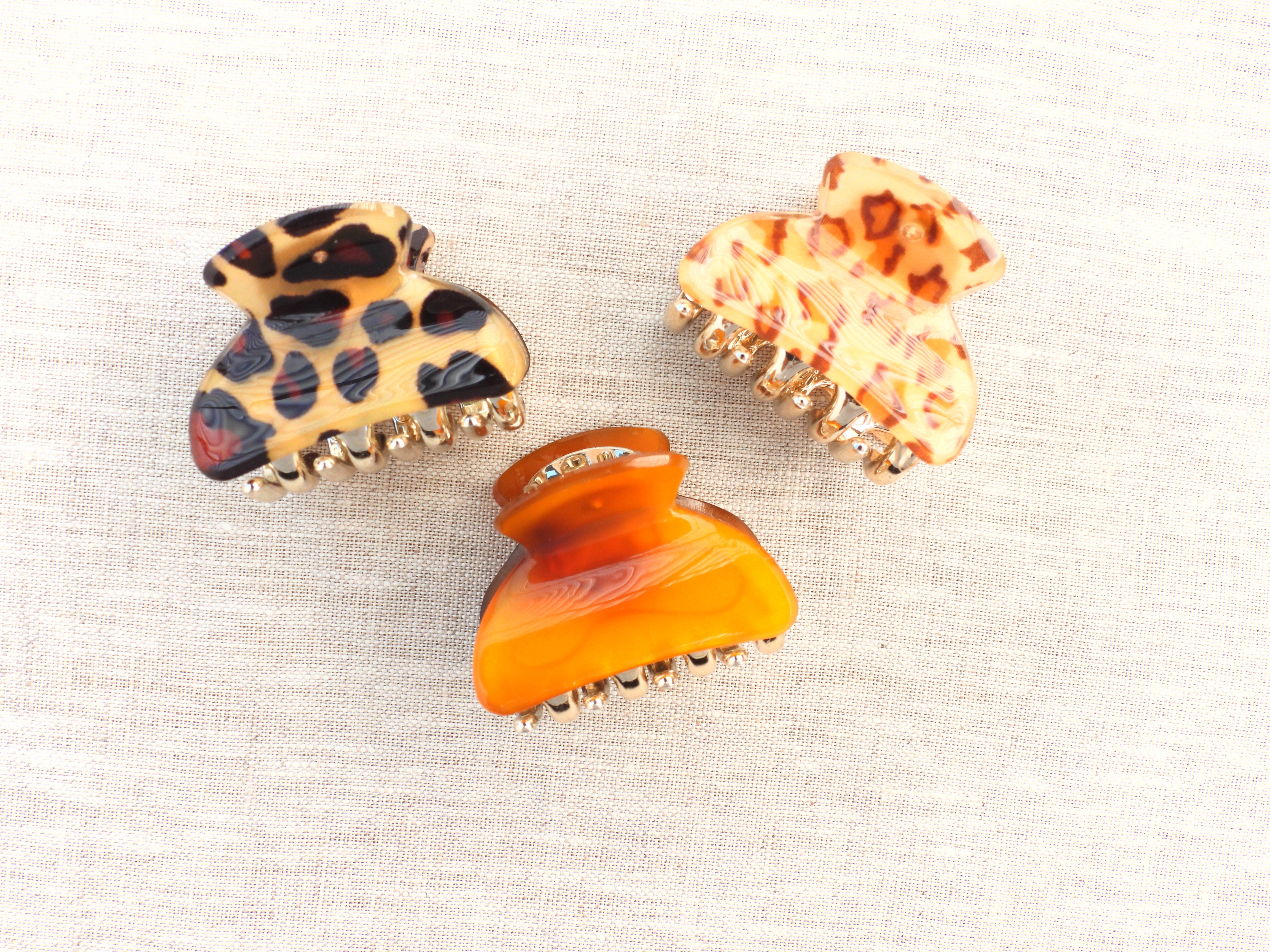 Evie Mini Hair Claws Set of 3 - Animal