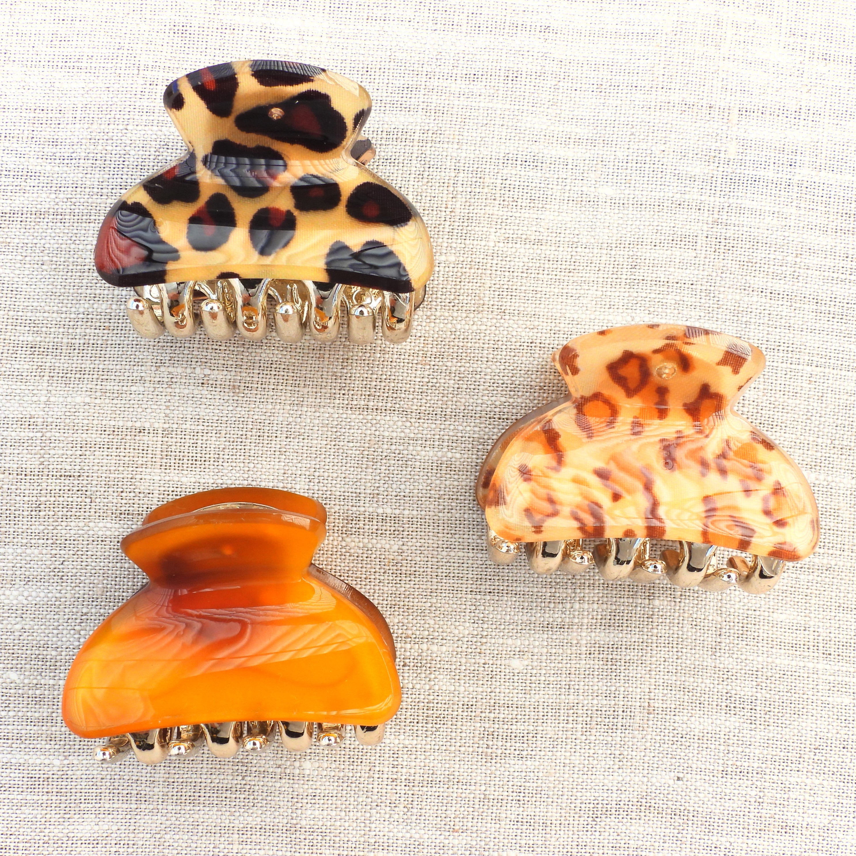 Evie Mini Hair Claws Set of 3 - Animal