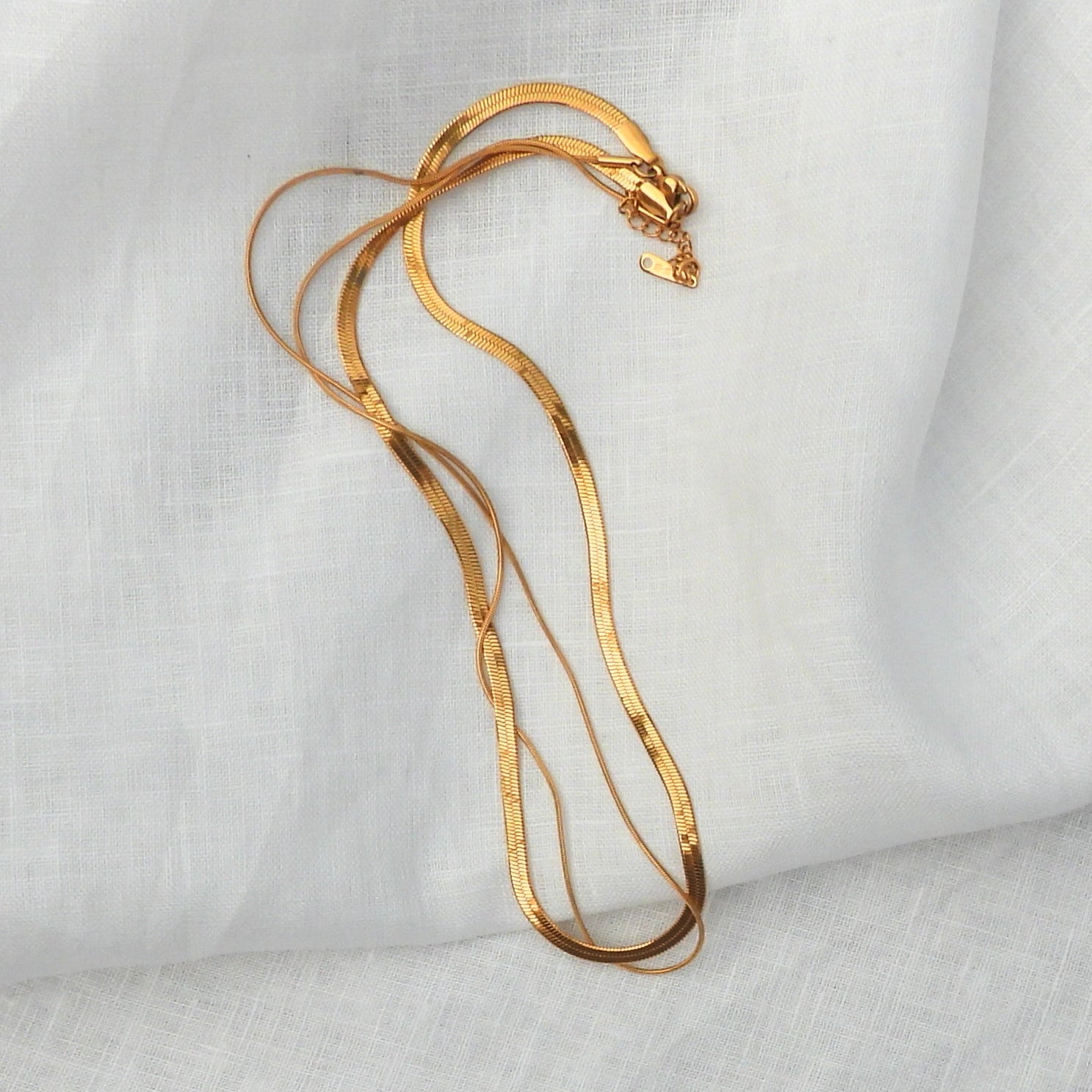 Estelle Stainless Steel Double Layered Necklace