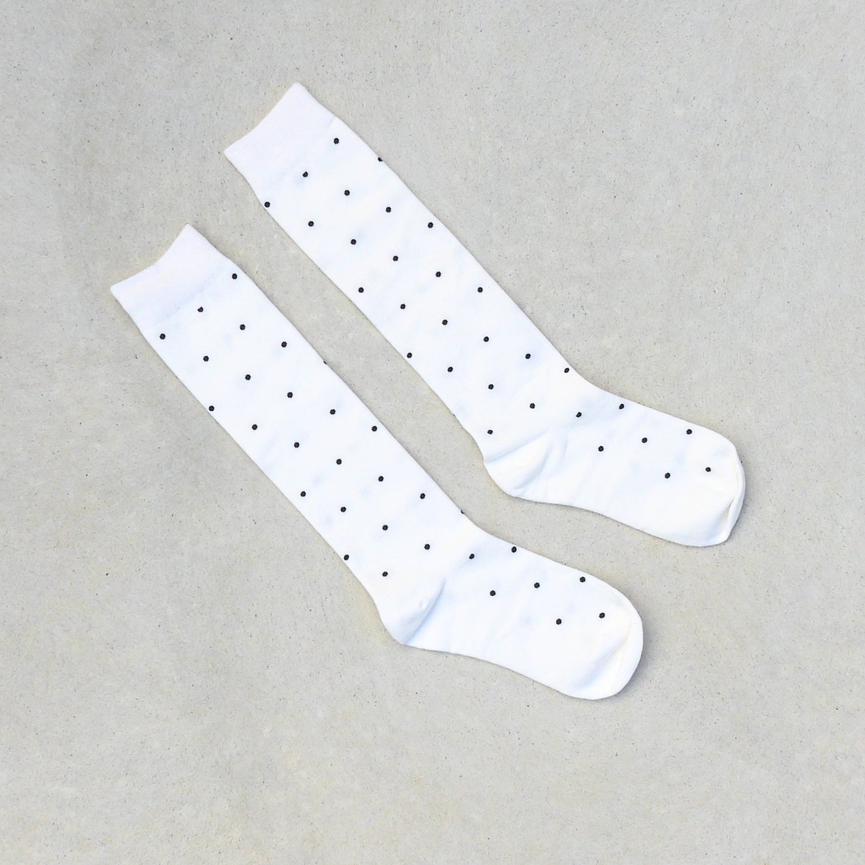 Mia Polka Dot Knee Socks Chestnut