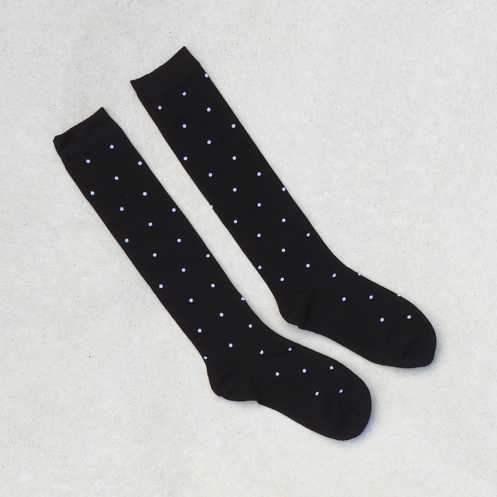 Mia Polka Dot Knee Socks Chestnut