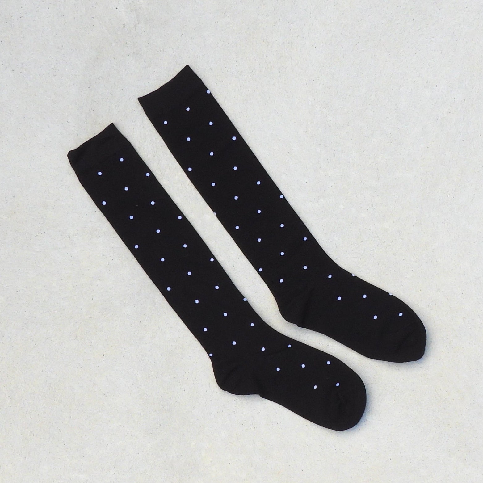 Mia Polka Dot Knee Socks Chestnut