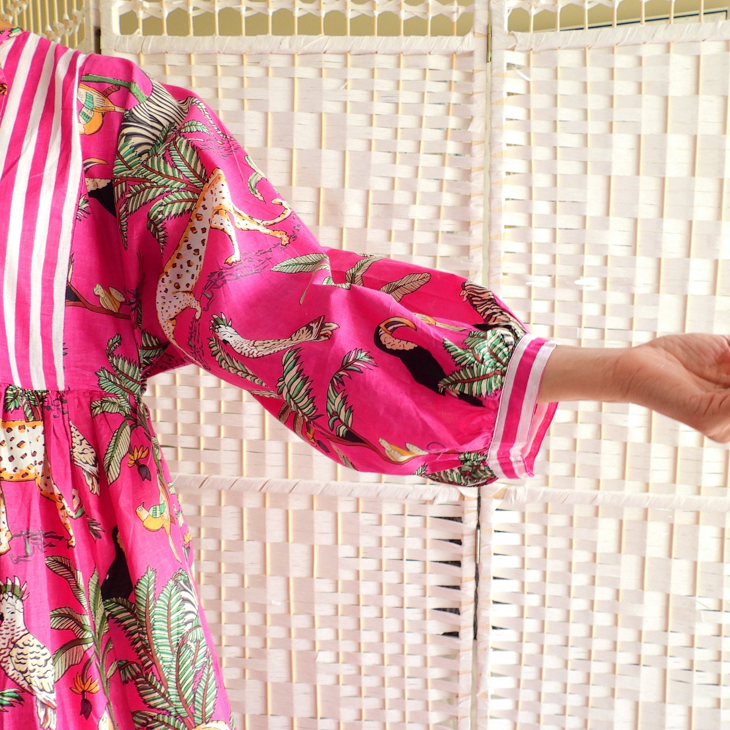 Boho Printed Cotton Midi Dress - The Paloma