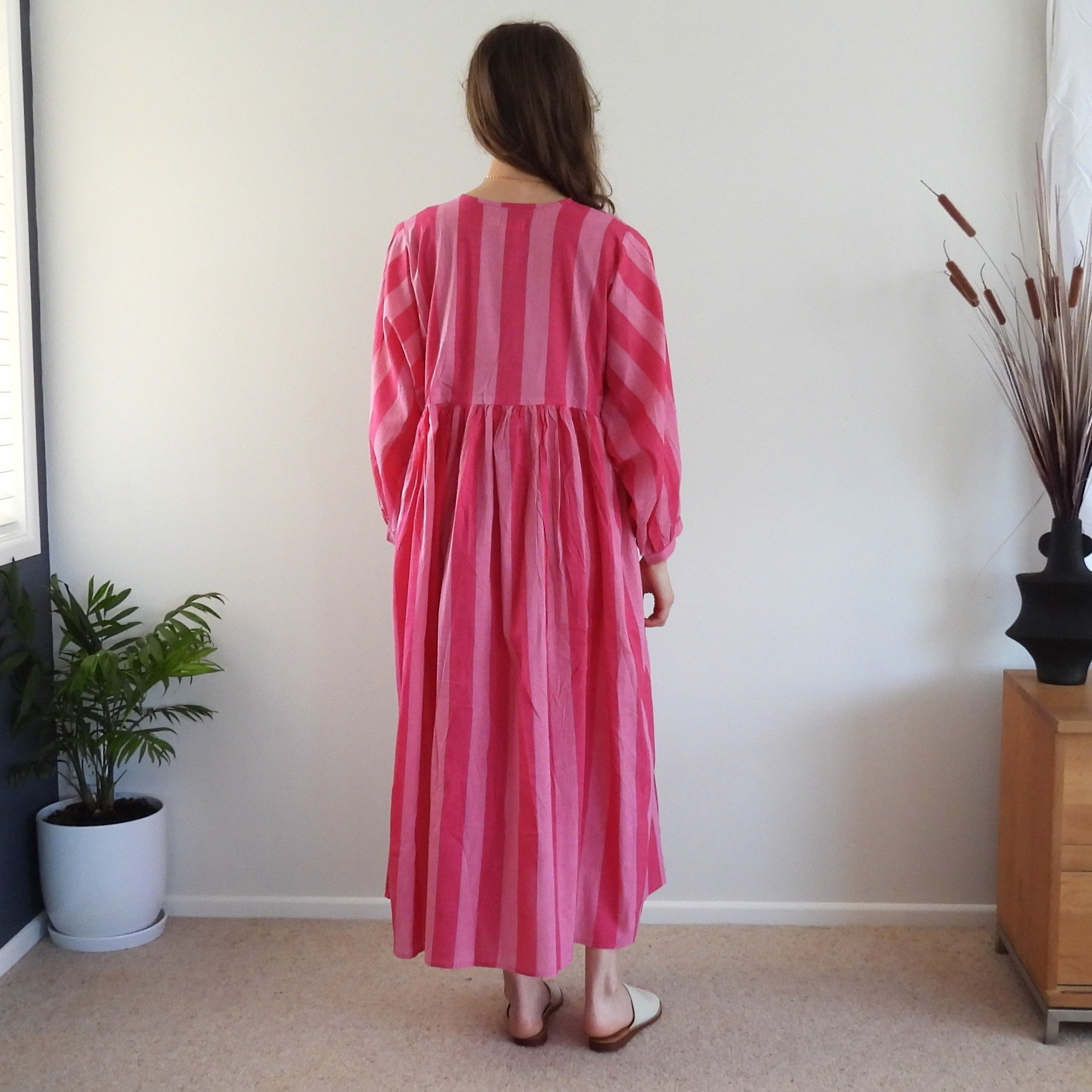 Boho Printed Cotton Midi Dress - The Lola