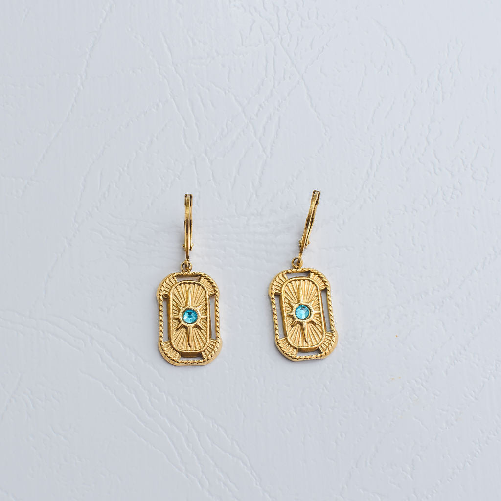 Skye Gold Plated Stainless Steel Necklace and Earrings Set