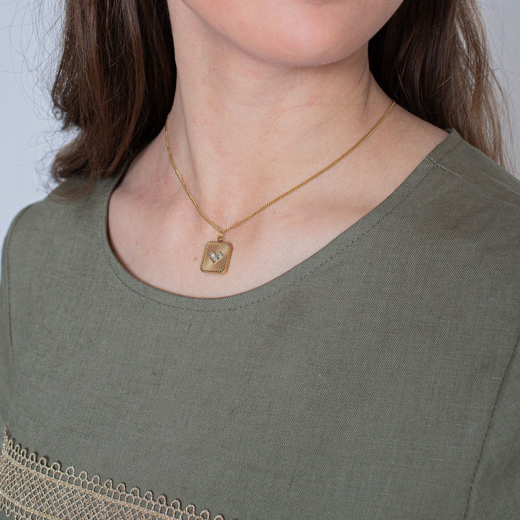 Emilia Gold Plated Stainless Steel Necklace
