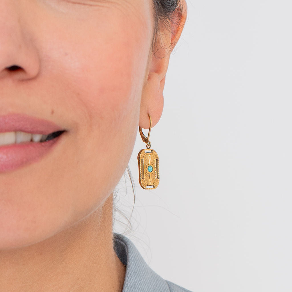 Skye Gold Plated Stainless Steel Necklace and Earrings Set