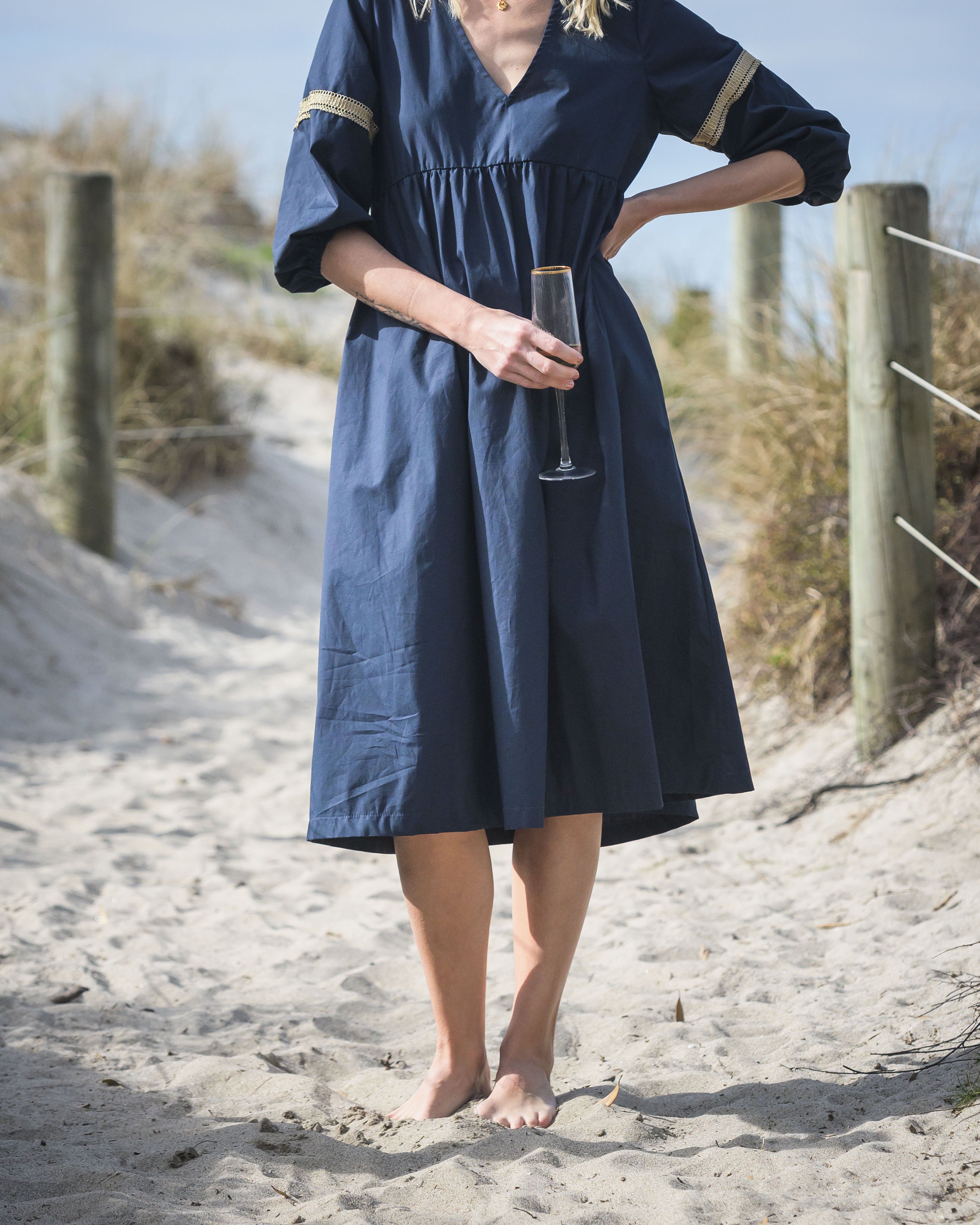 Lauren Dress - Navy