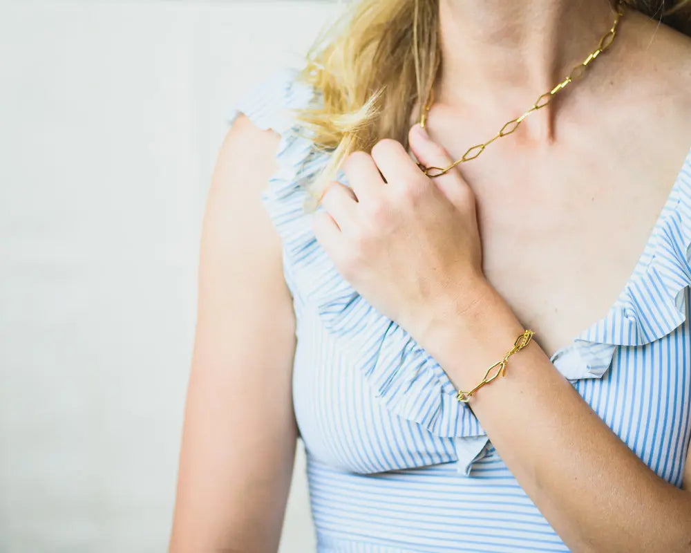 Harper Gold Plated Stainless Steel Necklace