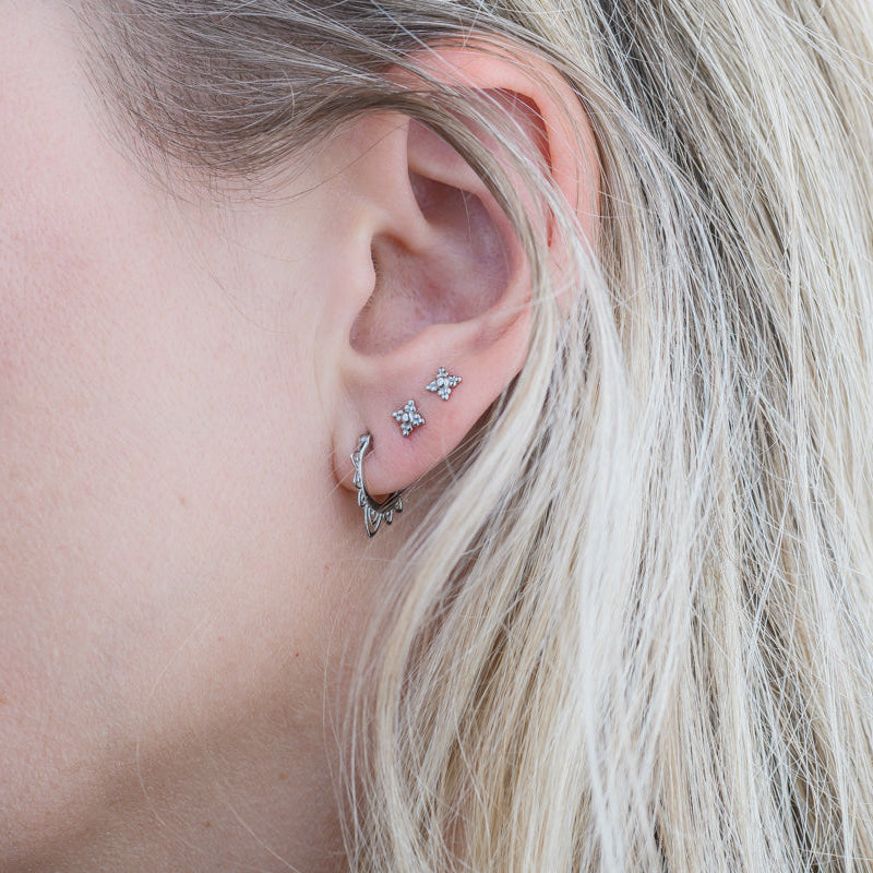 Mila Sterling Silver Stud Earrings