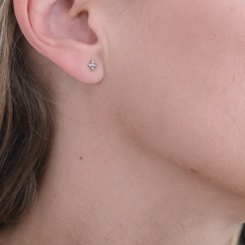 Mila Sterling Silver Stud Earrings