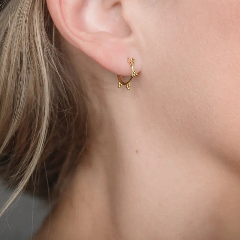 Aria Gold Plated Sterling Silver Earrings