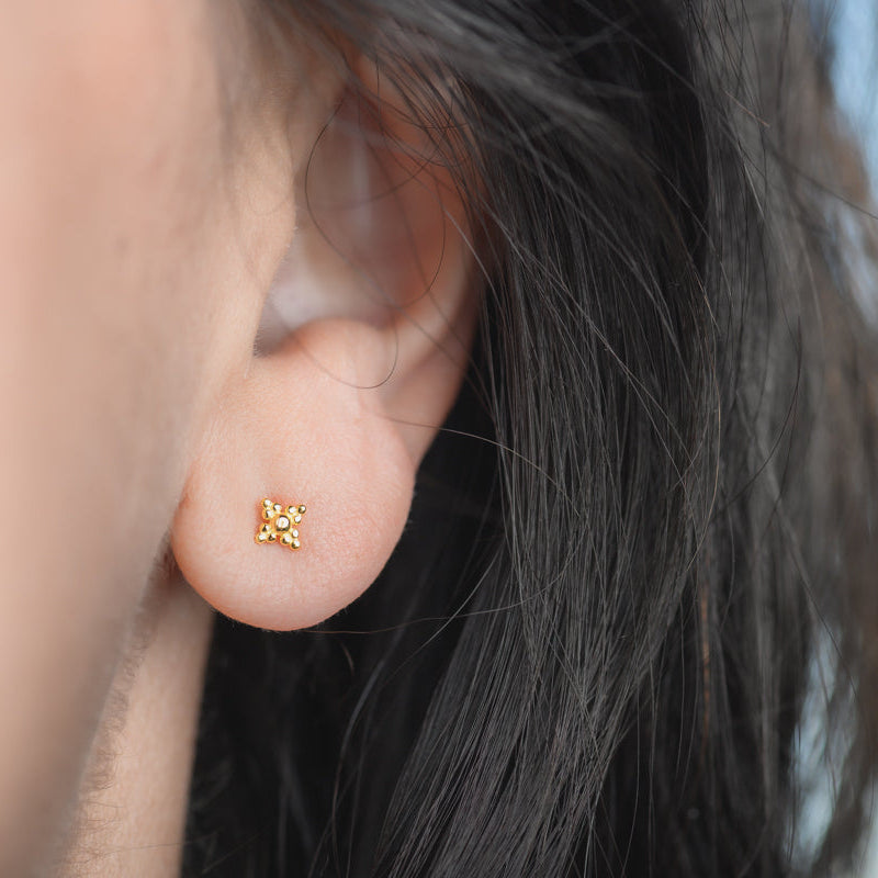 Mila Sterling Silver Stud Earrings