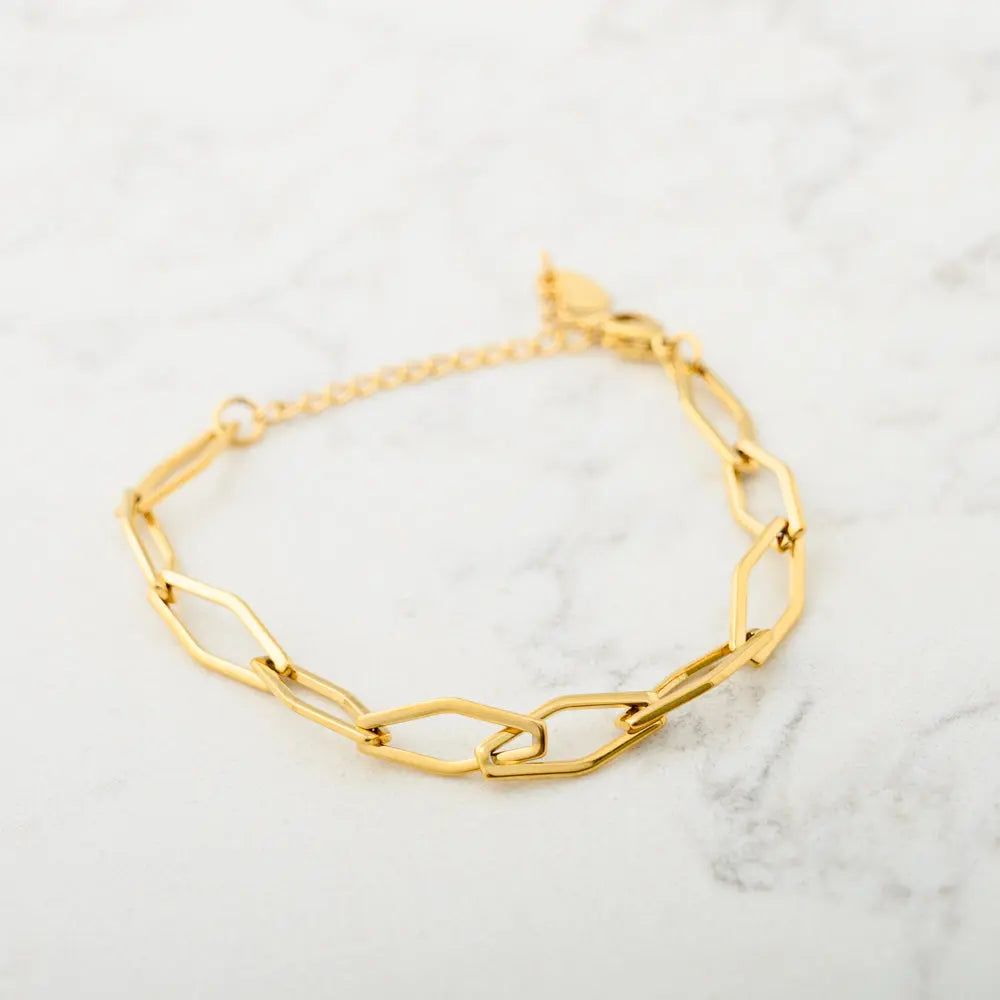 Harper Gold Plated Stainless Steel Bracelet