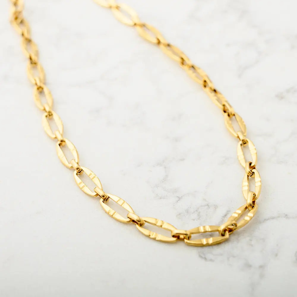 Charlotte Gold Plated Stainless Steel Bracelet