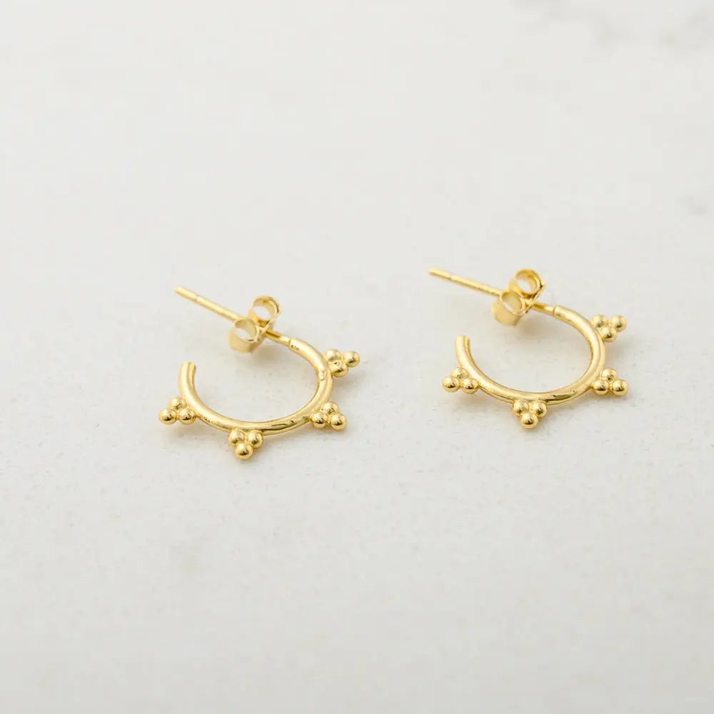 Aria Gold Plated Sterling Silver Earrings