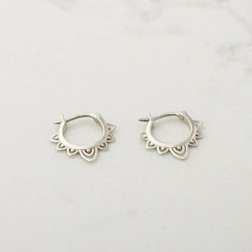 Raya Sterling Silver Filigree Earrings