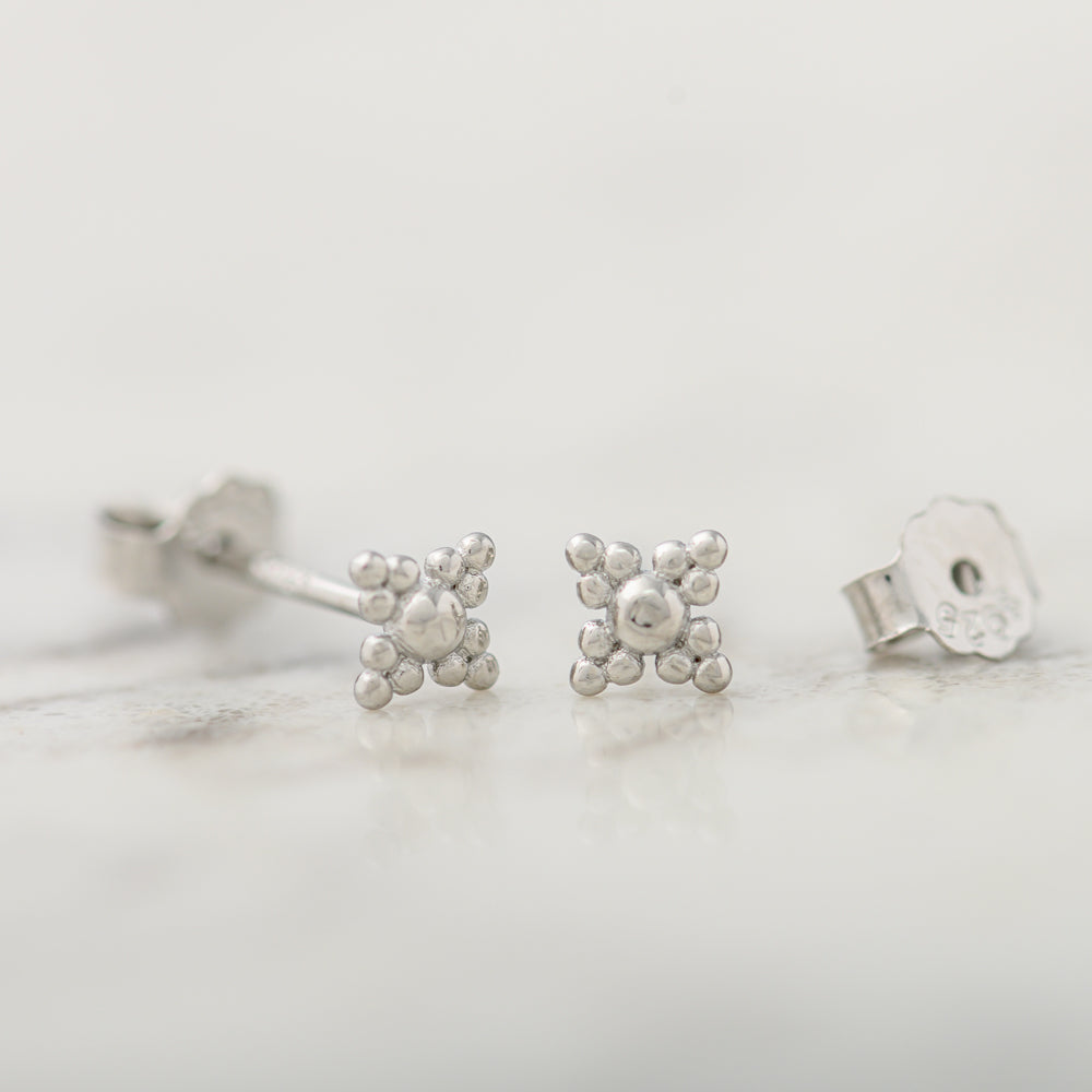 Mila Sterling Silver Stud Earrings