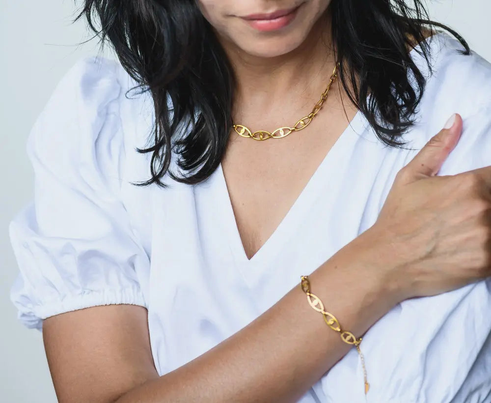 Freya Gold Plated Stainless Steel Bracelet
