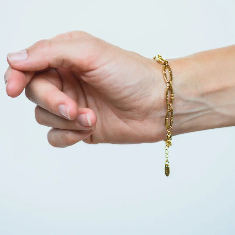 Charlotte Gold Plated Stainless Steel Bracelet