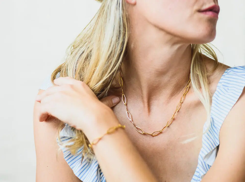 Harper Gold Plated Stainless Steel Necklace